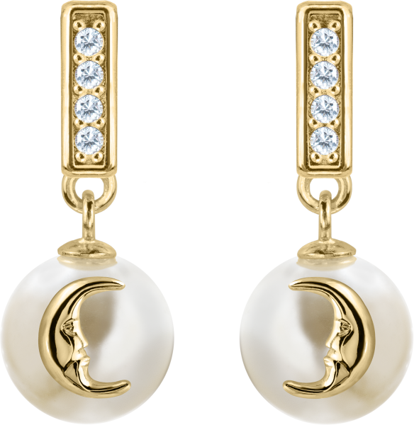 Jacques Lemans  SE-O177F Damen Ohrstecker Ohrringe Sterlingsilber vergoldet